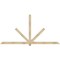 Ekena Millwork Kennewick Rough Sawn Timber Gable Bracket, Douglas Fir, 108"W x 54"H x 4"D x 4"F, 12/12 Pitch GBW108X54X0404KEN00RDF - alternate 1